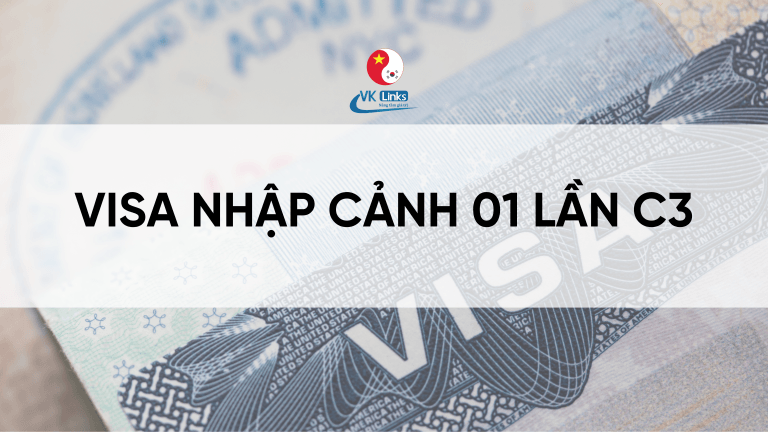 THỦ TỤC XIN CẤP VISA NHẬP CẢNH 01 LẦN C3