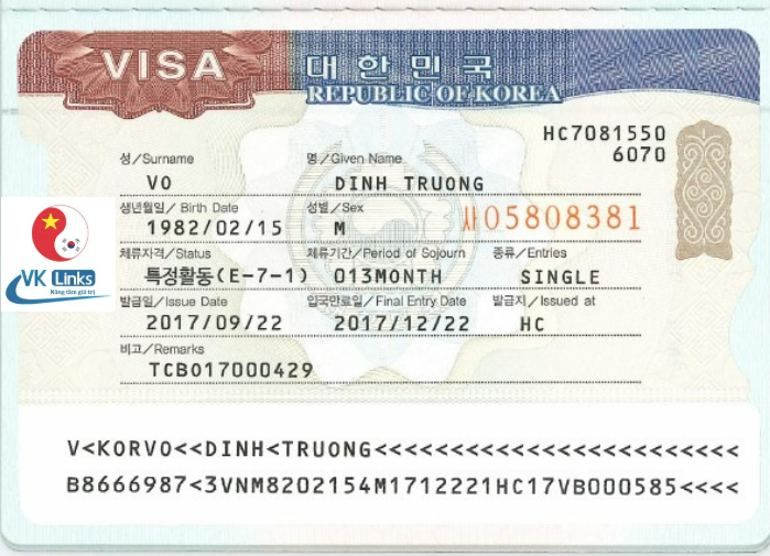 Visa Hàn Quốc lao động